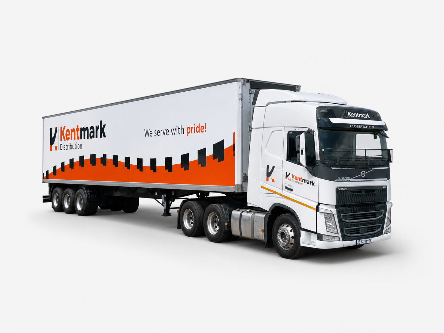 Heavy duty long haul logistical freight truck